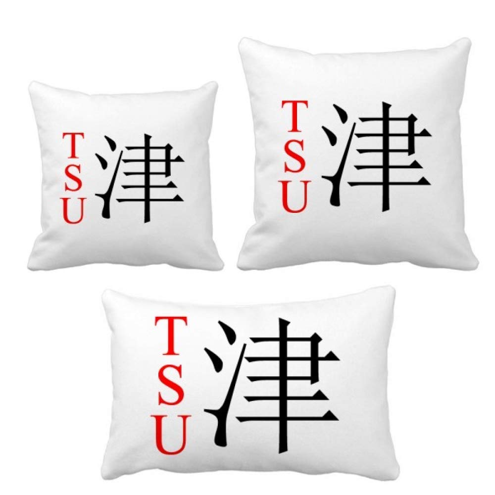 Coussin drapeau rouge Japon pour canapé avec insert inclus lot de coussins déco salon