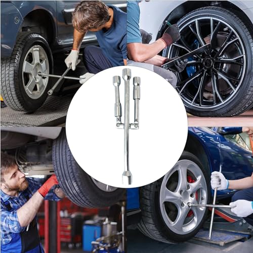 Llave para neumáticos plegable en cruz de 14 pulgadas para coche 5