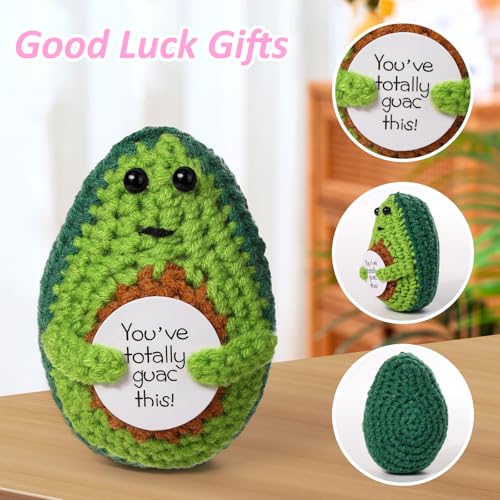 image for Munutix Funny Emotional Support Pickle Crochet Dolls,Crochet Figure wi