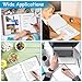 Binder Dividers for 3 Ring Binder, 1/5 Cut Tabs, Letter Size, Blank Write On Page Dividers with 5 Big Tabs for School Office Home, 4 Sets, 20 Dividers, White