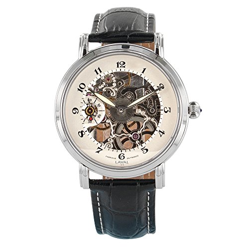 Montre mécanique homme blanche pour costume et quotidien