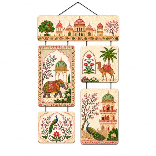 Image of Zesta Wooden Wall Hanging Decorative Items /Hanging Home Wall Decor Items /MDF Decoration Items for Home /Cute Wall Art For Living Room /Home Decor Items Living Room (Madala Art)