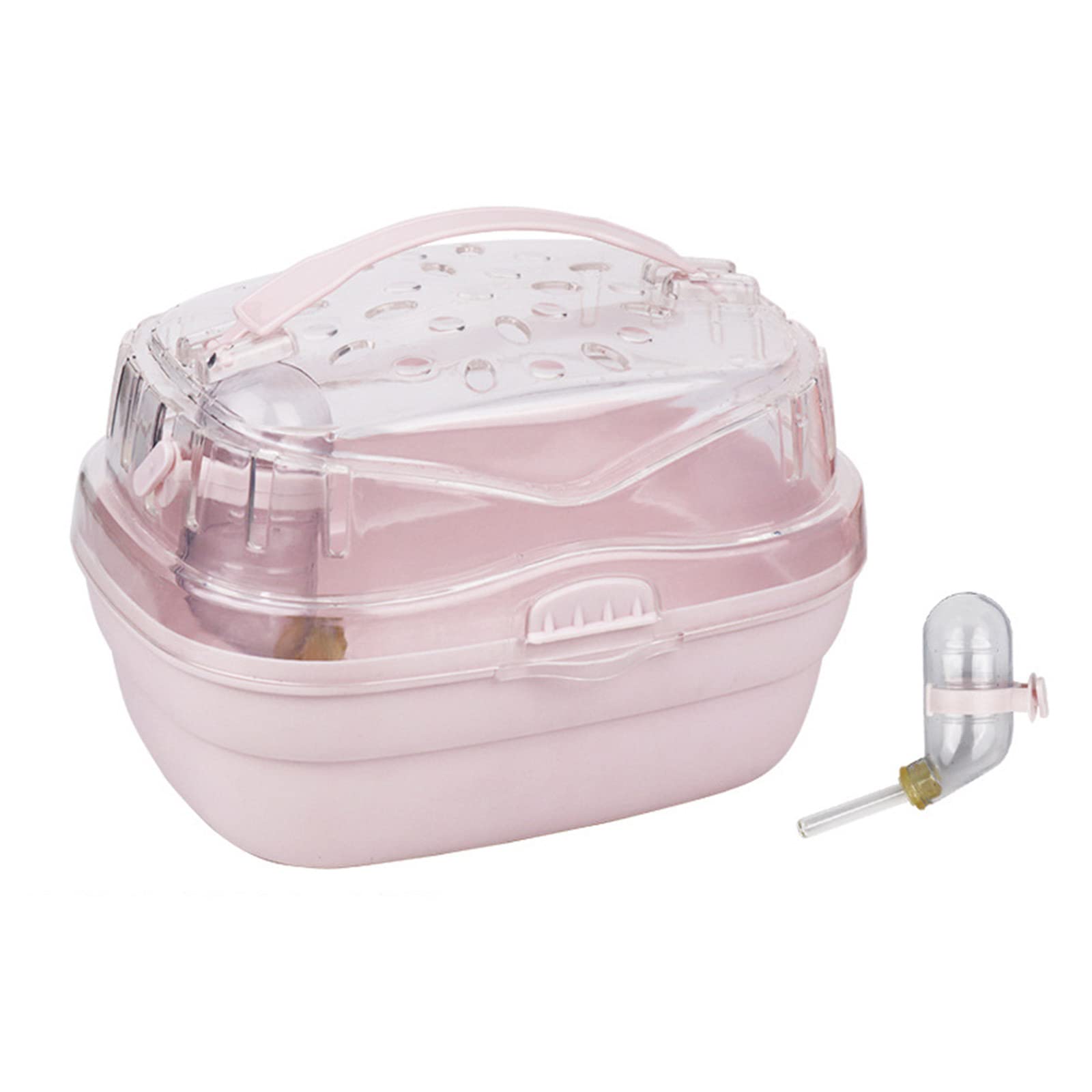 FGDTREE Handheld for Small Pet Ventilable Transparent-Carry Cage Portable Carriers for Hamsters Small Animal Travel-Case Pet Carry Box Pet Box