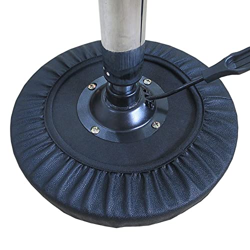 Anwuchen Stool Covers Round, 2 Pack Waterproof Pu Leather Round Bar Stool Covers Anti-Slip Round Bar Stool Seat Cover With Elastic Bands Durable Round Chair Cover For 17-18 Inch Round Chair (Black) #TOP6