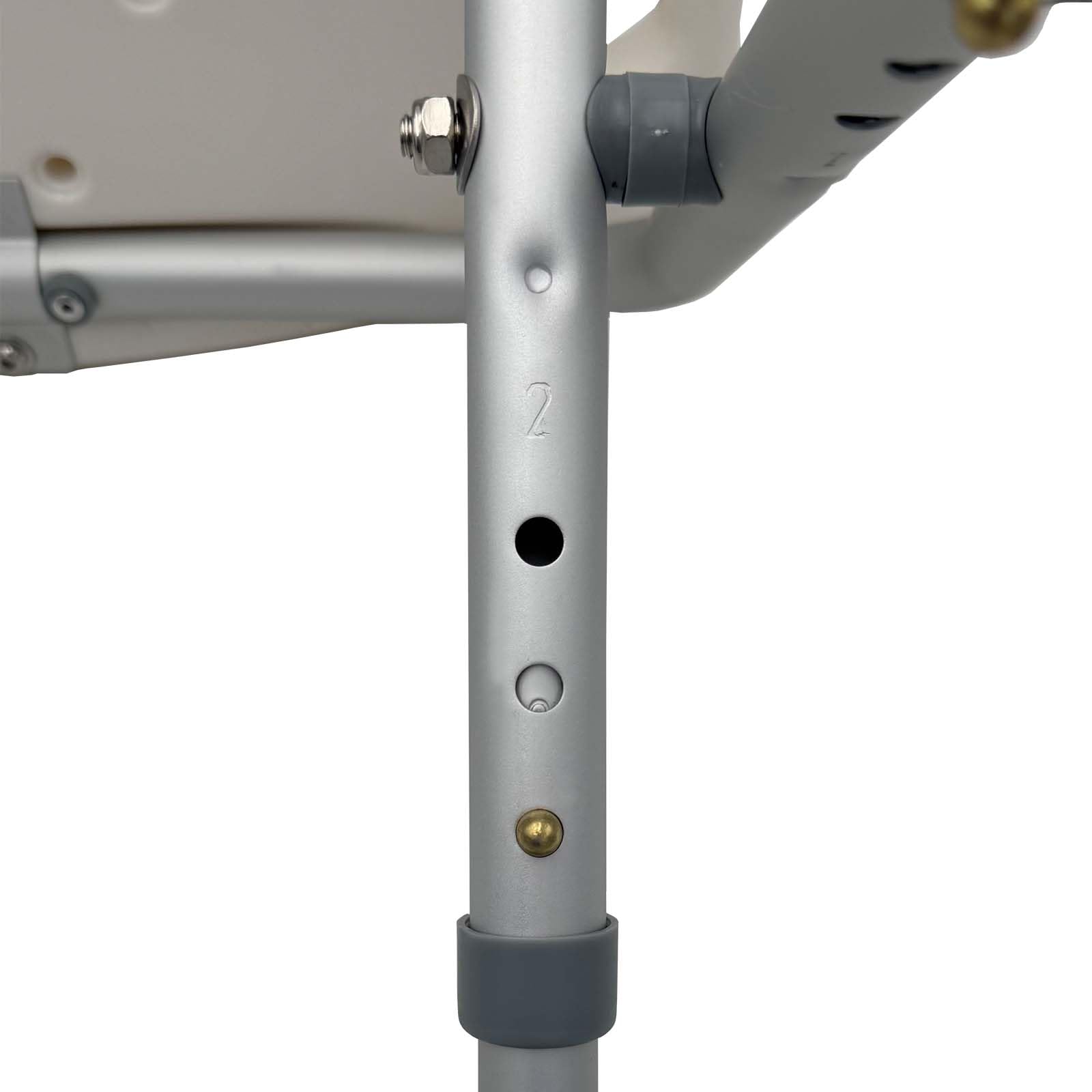 Duschhocker Höhenverstellbar Klappbar Duschstuhl Senioren Weiß Badhocker | Duschhocker 47–51 cm höhenverstellbar, werkzeuglos montierbar als sichere Duschhilfe für Badezimmer und Pflegebereich