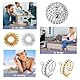 RAXLUPO 10 Stück Anti Stress Ring Set 2 Verstellbare Anti Stress Ring 2 Igelball Massageball 4 Akupressur Ring 2 Massage Armbände, für Mädchen Und Frauen Stress Relief Ängstlichkeit