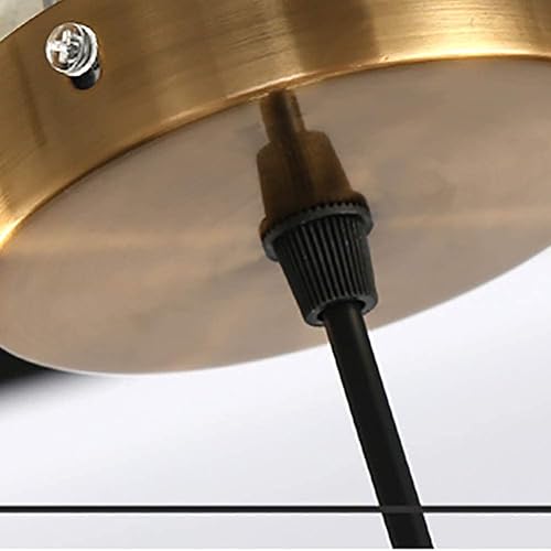 Miniatura 2 de Farol creativo de cristal a rayas de una sola cabeza lámpara colgante moderna simple luz E27 base ajustable altura luces de techo para isla de