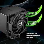 Scythe Mugen 6 Dual Fan Black Edition CPU Air Cooler, Intel LGA1700, LGA1151, AMD AM5, AM4 Support,120mm, Single Tower, Aluminium Top Cover (Mugen 6 Dual Fan Black Edition) (SCMG-6000DBE) - Image 4