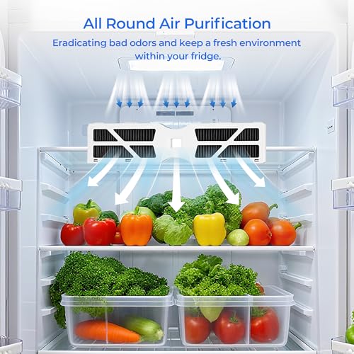 Image of TEEHAY PWF-1 FPPWFU01 Water & PureAir AF-2 FRGPAAF2 Air Filter 2 Combo | Compatible with Frigidaire FRIGCOMBO6, GRFS2853AF, FRFC2323AS, FRFS2823AS, FRFS282LAF, GRFC2353AF, FRFS2823AD