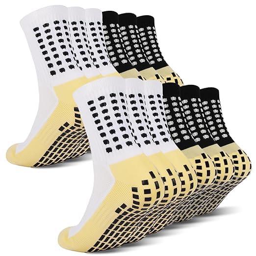 SHOPING NOW 2 pair Anti-Slip Socks for Men Women,Football Socks Basketball Rubber Thicken Cushion Sport Socks Ankle Length Socks for Badminton Soccer Running Gym&Indoor Training (pack of 2 pair)-image-9