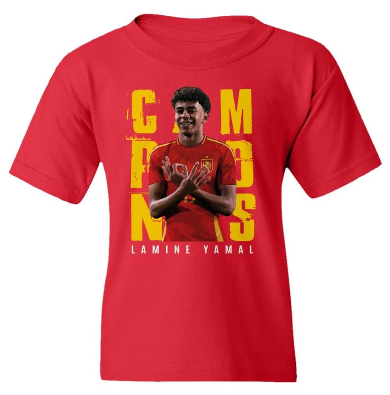 Spain Campeones De Europa Lamine Yamal Celebration Youth Unisex T-Shirt
