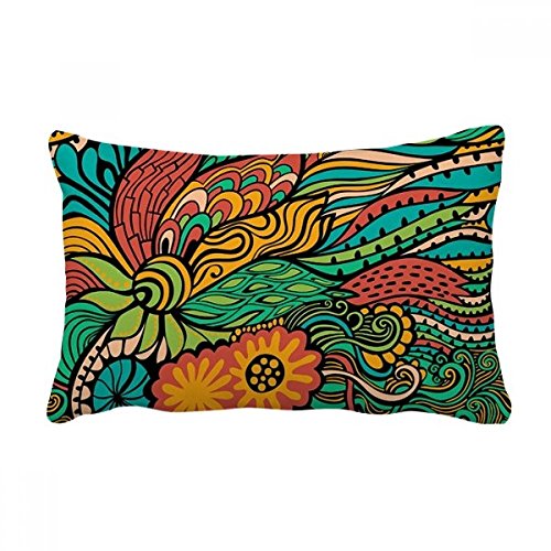 Coussin de décoration fleurs abstrait coloré idée cadeau maison - 2
