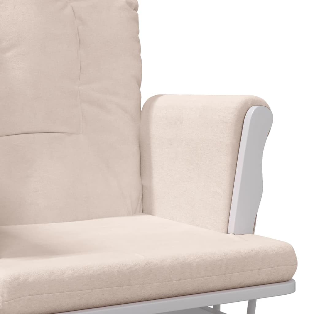 Sillón de Lactancia con Taburete Tela Rosa