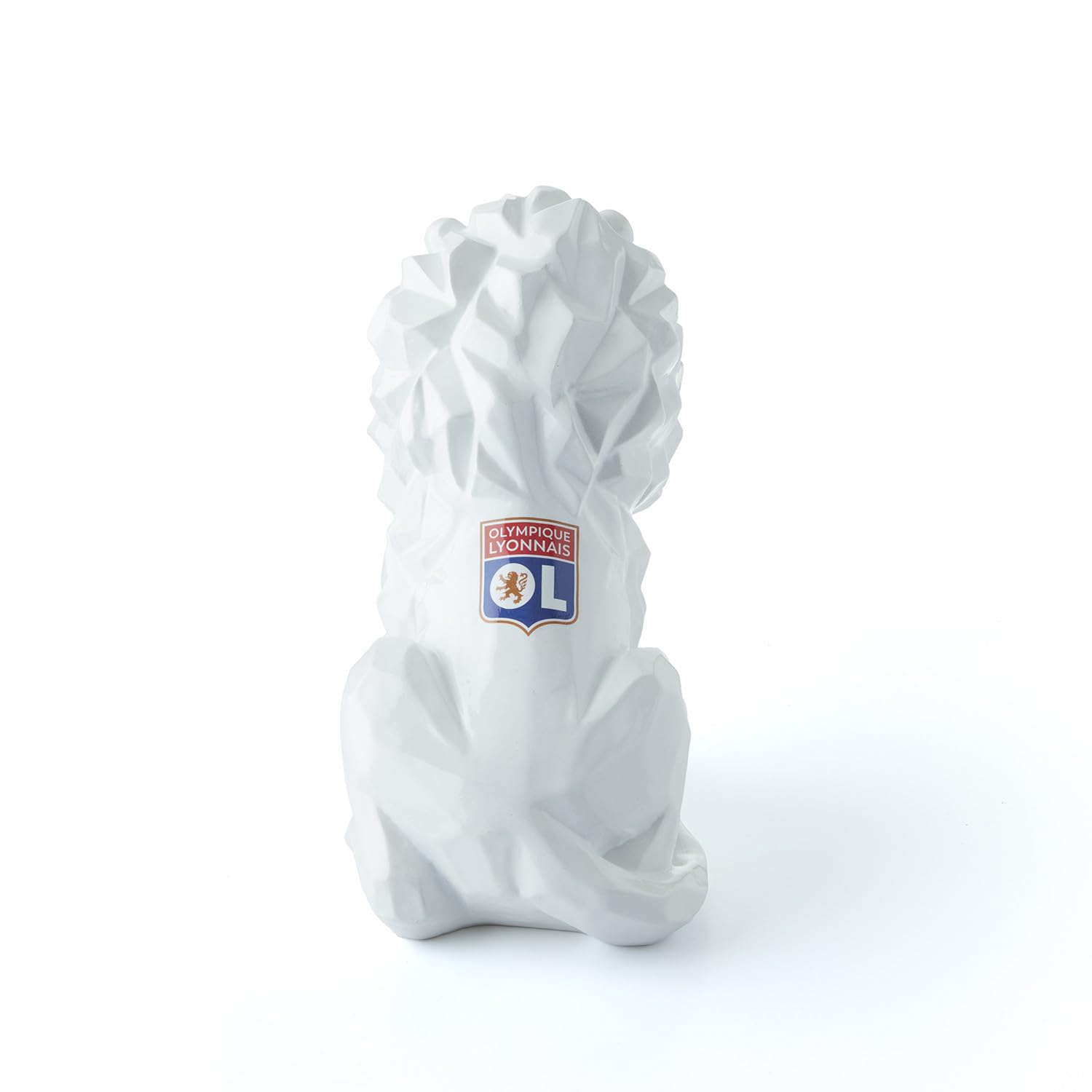Olympique Lyonnais Statuette Lion Blanc Petit Format