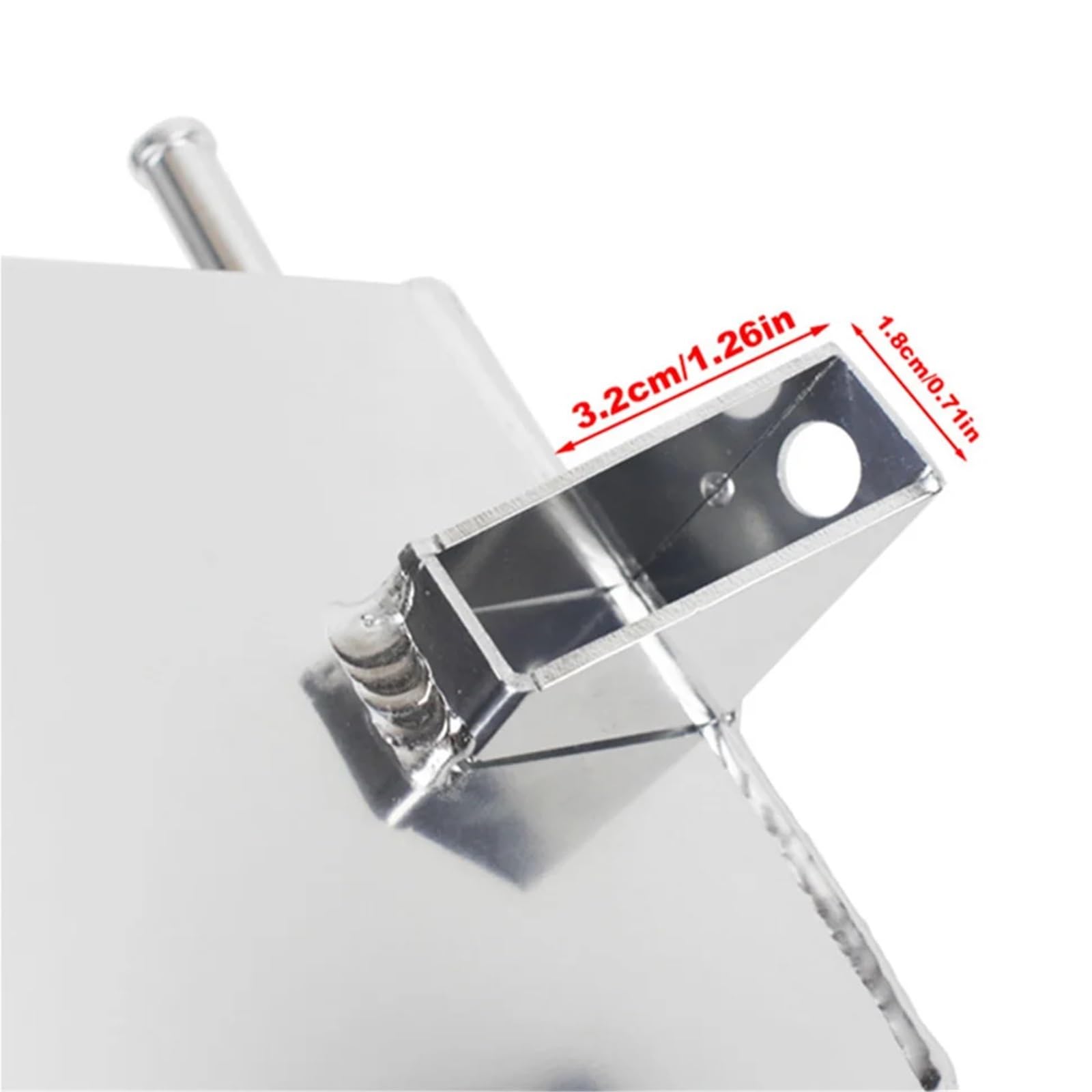 600 ml uniwersalny aluminiowy zbiornik na płyn chłodniczy ze wskaźnikiem poziomu(Red)