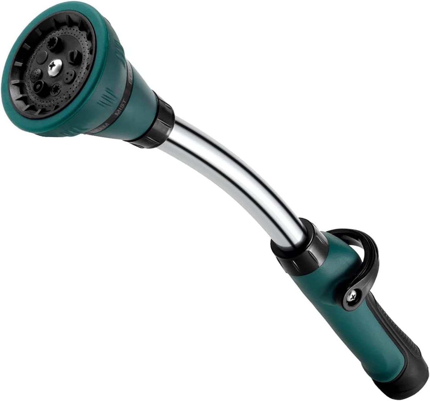 Watering Wand Alloy Garden Hose Nozzle with 8 Spray Patterns,5-Inch Hose Sprayer Nozzle, Thumb Control, Gardening Accessories, Water Sprayer Ideal To Water Hanging Baskets And Shrubs