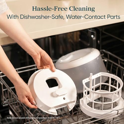 Image of LEVOIT Evaporative Humidifiers for Bedroom Large Room, Reusable Filter | 4.5L Tank Up to 600ft2, 19dB for Baby, Auto Humidity Balance, No White Dust, Self-Clean & Dishwasher Safe, Superior Studio