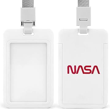 Amazon Kualday Nasa Idカードホルダー Idカードケース 社員証 身分証明書 ネームホルダー 名札ホルダー パスケース 名刺入れ おしゃれ Absプラスチック ネックストラップ付き 通勤 通学 男女兼用 吊り下げ 竖型 定期入れ