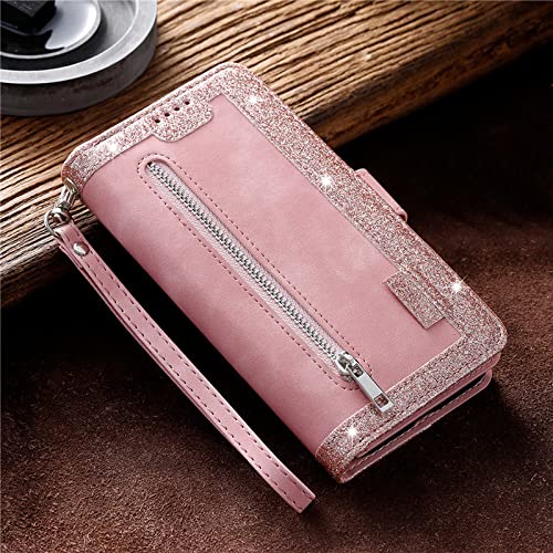 Étui portefeuille en cuir pour Samsung A13 A12 S10, l'accessoire or rose pour votre quotidien