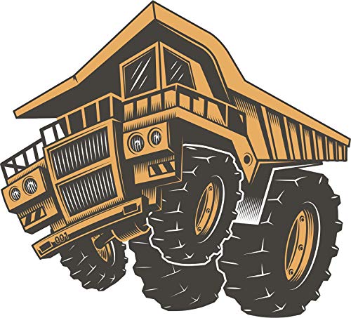 Cool Kid's Monster Tractor Truck Cartoon Round Metal 0.75" Lapel Pin Hat Shirt Pin Tie Tack Pinback2