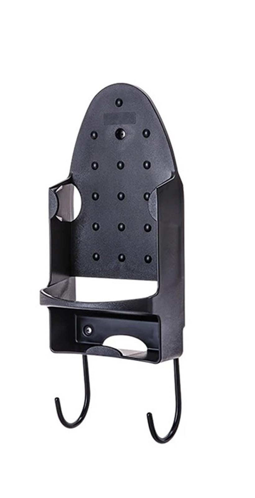 Supporto for ASSE da Stiro Parete for Porta, portaoggetti for Hotel, Ferro, Porta-asciugacapelli per Lavanderia | Black