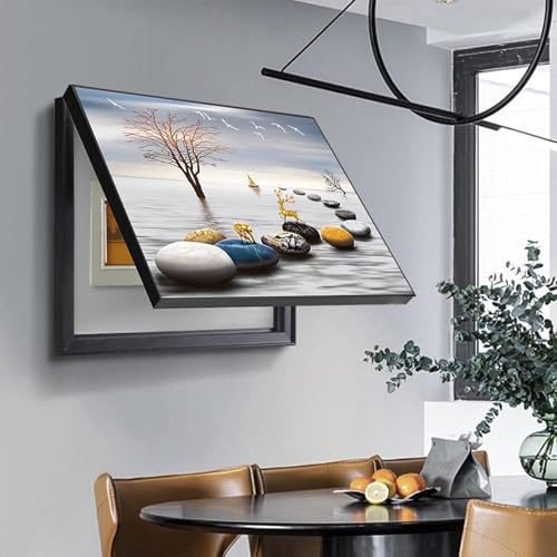 Boîte de distribution couvercle 55 x 45 cm déco amovible intérieur