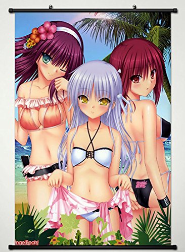 Wall Scroll Poster Fabric Painting For Anime Angel Beats Key Roles 068 L