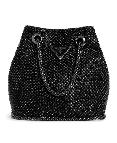 Pouch GUESS Zalina noir pour vos sorties et soirées habillées