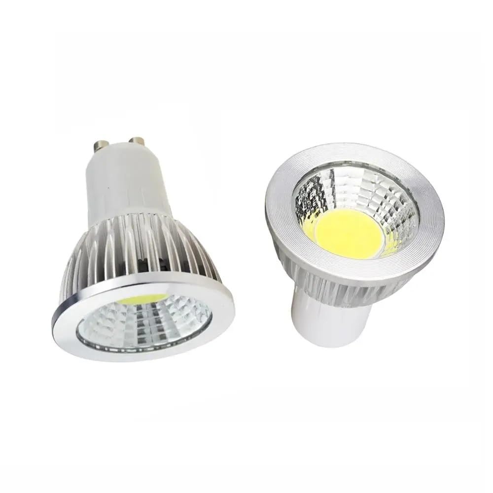 NXCVBNKZJ KJXP Lighting, Pack of 6, LED COB Spotlight Lamp AC220V GU10 3W/5W/7W Spotlight Bulb Home Office Lighting Lamps(Cold White,3w)