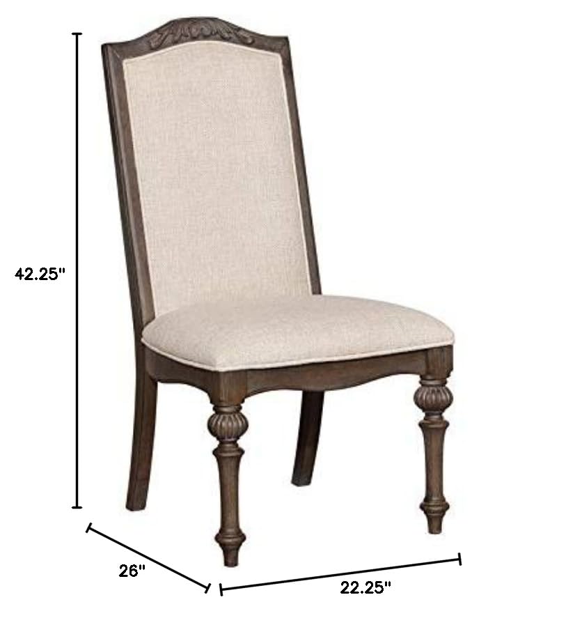 Condition photo showing New/Like New for furniture of america clyde fabric padded dining chair in natural tone