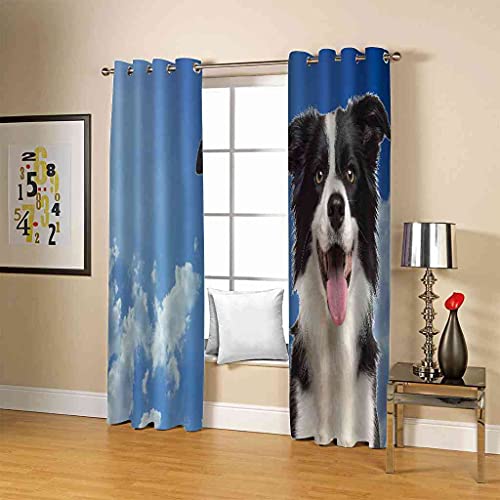Rideau occultant chiot 3D isolant thermique pour chambre d'enfant moderne 300x270cm - 5