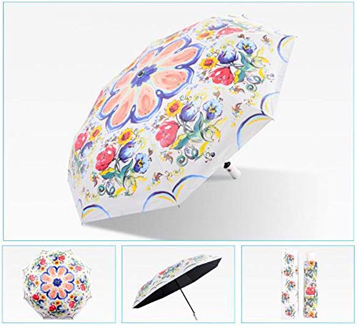 Parapluie de protection UV automatique pliant portatif et multifonctionnel