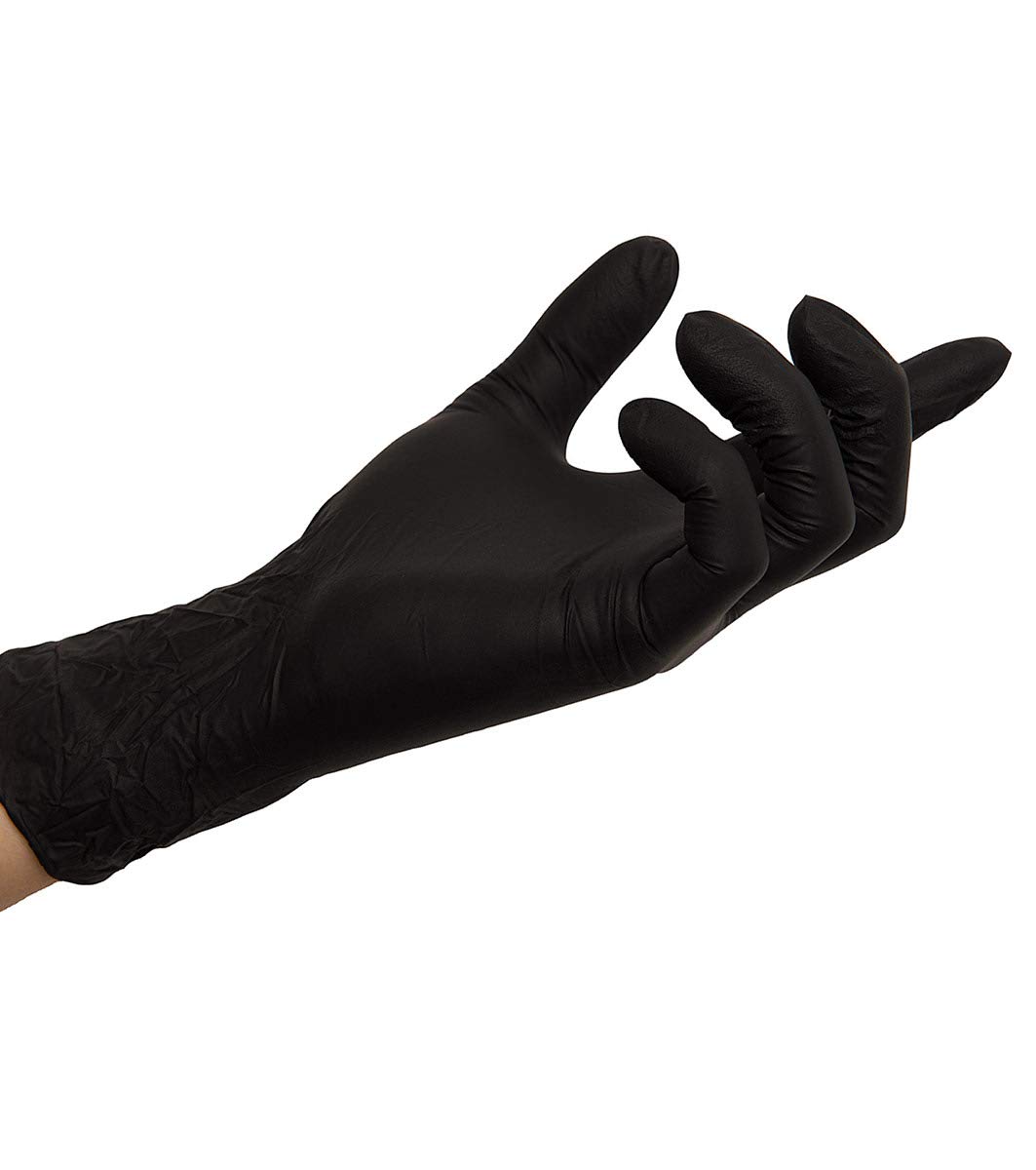 Nitrilhandschuhe Black, Schwarze Einmalhandschuhe, 100 Stück (XL) Gewerbe, Industrie & Wissenschaft