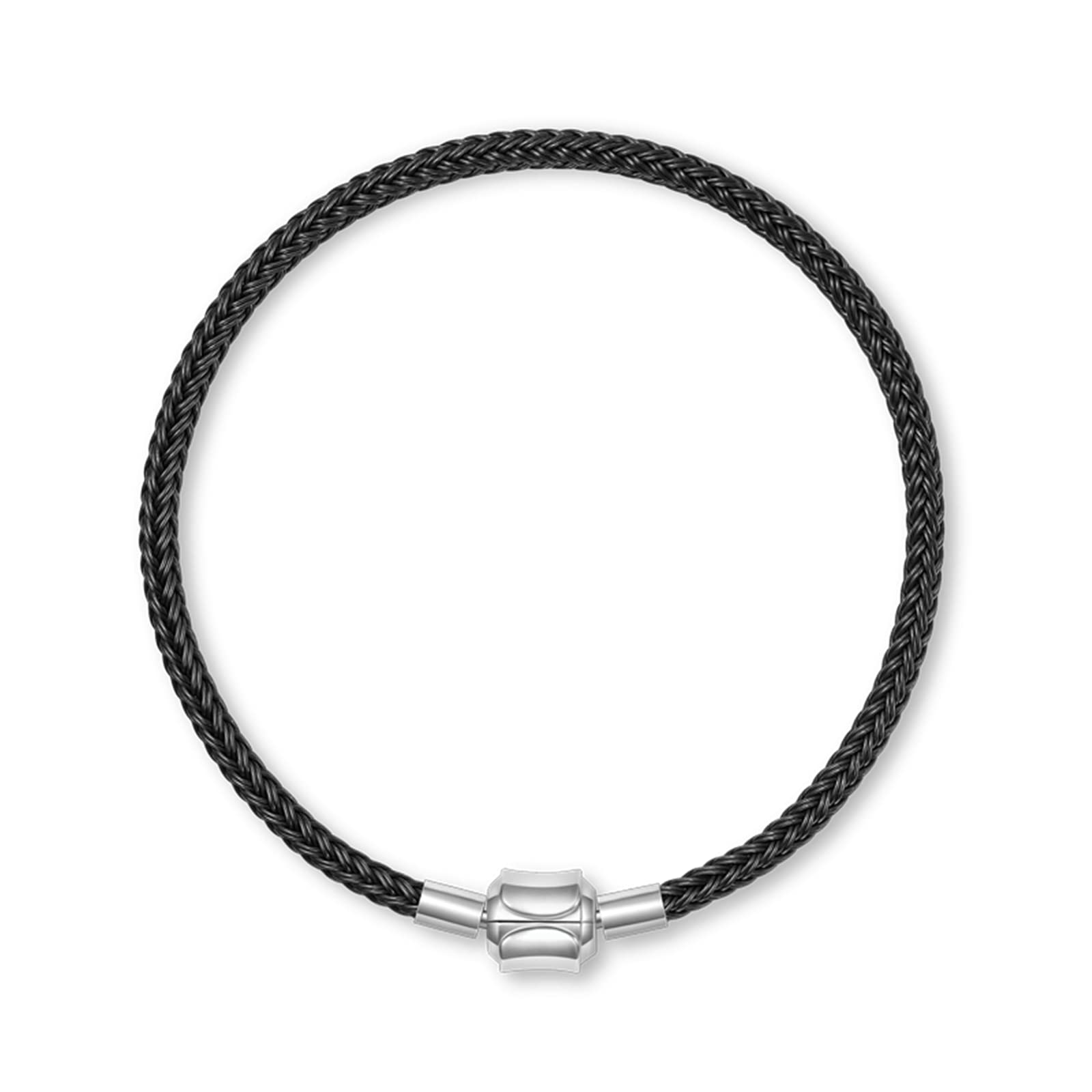 GNOCE Charm Perle Rotes Basic Armband mit 2 Stück Stopper Charm-Armband für Teenager-Mädchen Frauen Schmuck Valentinstag Muttertagsgeschenk