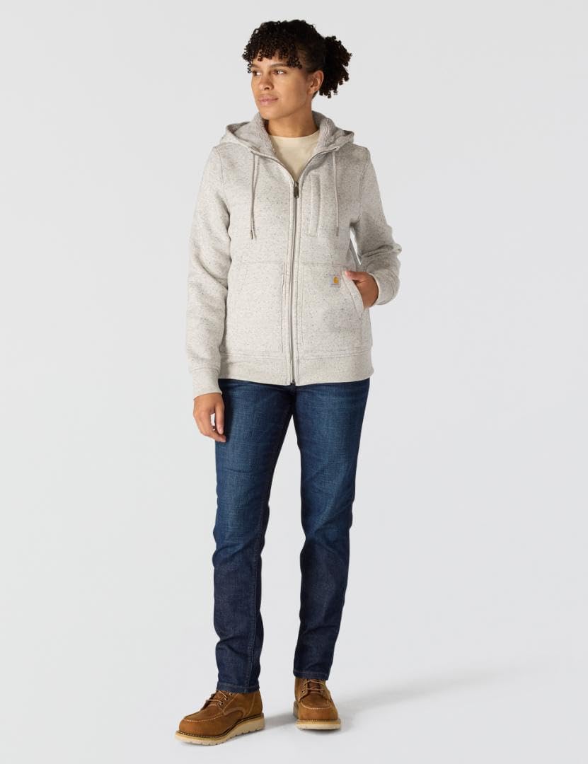 Carhartt Women's Relaxed Fit Midweight Sherpa-Lined Full-Zip Sweatshirt - Image 4