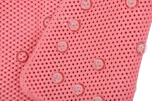 Image of THE HOME TALK Cotton Bathmats | Water Absorbent Runners | Regular Striped Rugs | Floor Mats for Kitchen, Bathroom & Sink | Ultra Soft Mats | Non-Slip (Pink, 40X70 cm)