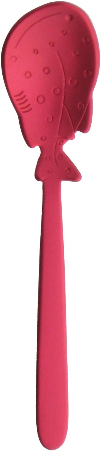 Nagao Tsubamesanjo Petit Marine Aluminum Ice Spoon, Red, 4.6 inches (11.7 cm), Whale Shark Made in Japan