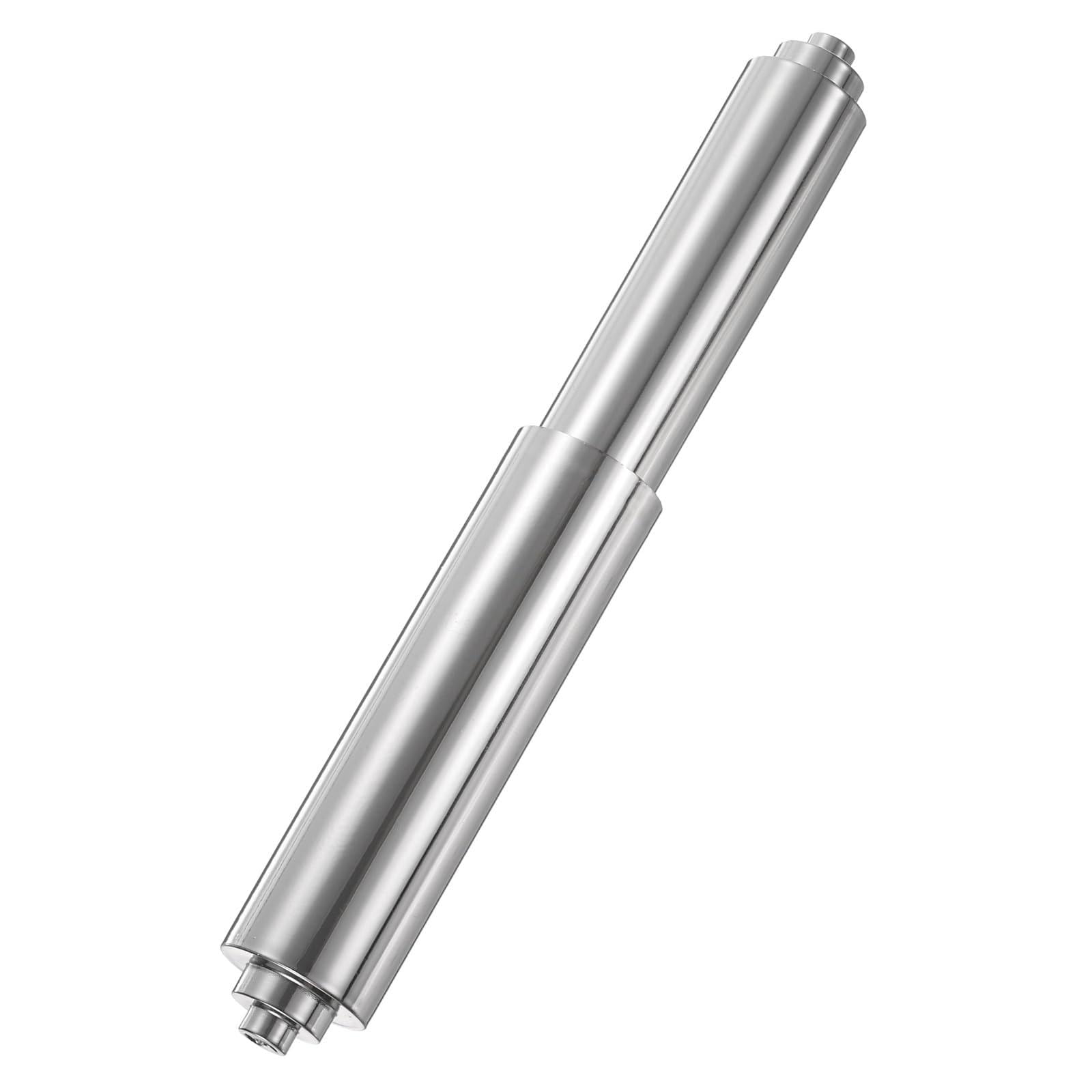 sourcing map 1PCS Toilet Paper Holder Roller, 4.6" to 7" Retractable Bathroom Tissue Roll Holder Toilet Paper Spring Rod Replacement Plastic for Washroom Bathroom, Silver