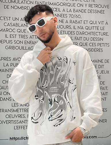 Aelfric Eden Womens Hoodies Oversized Graphic Hoodies Unisex Y2k Heavyweight Hoodie Pullover Trendy