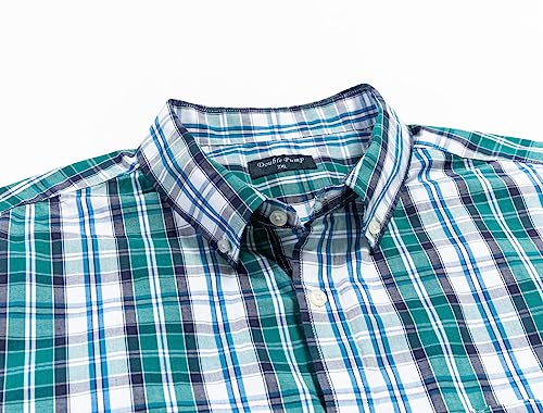 Double Pump Big and Tall Shirts for Men Short Sleeve Button Down Shirts from Size XL(T) to 6XL (T) Cotton3