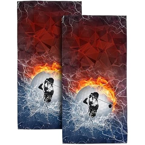 Golf Bath Hand Towels by Bapcoku Cover