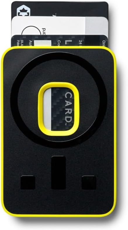 Ridge Card Holder Compatible with Magsafe - High-Strength For A Secure Hold, Keeps Up To 3 Card, Shatterproof TPU (Hyper Lime) - Image 3