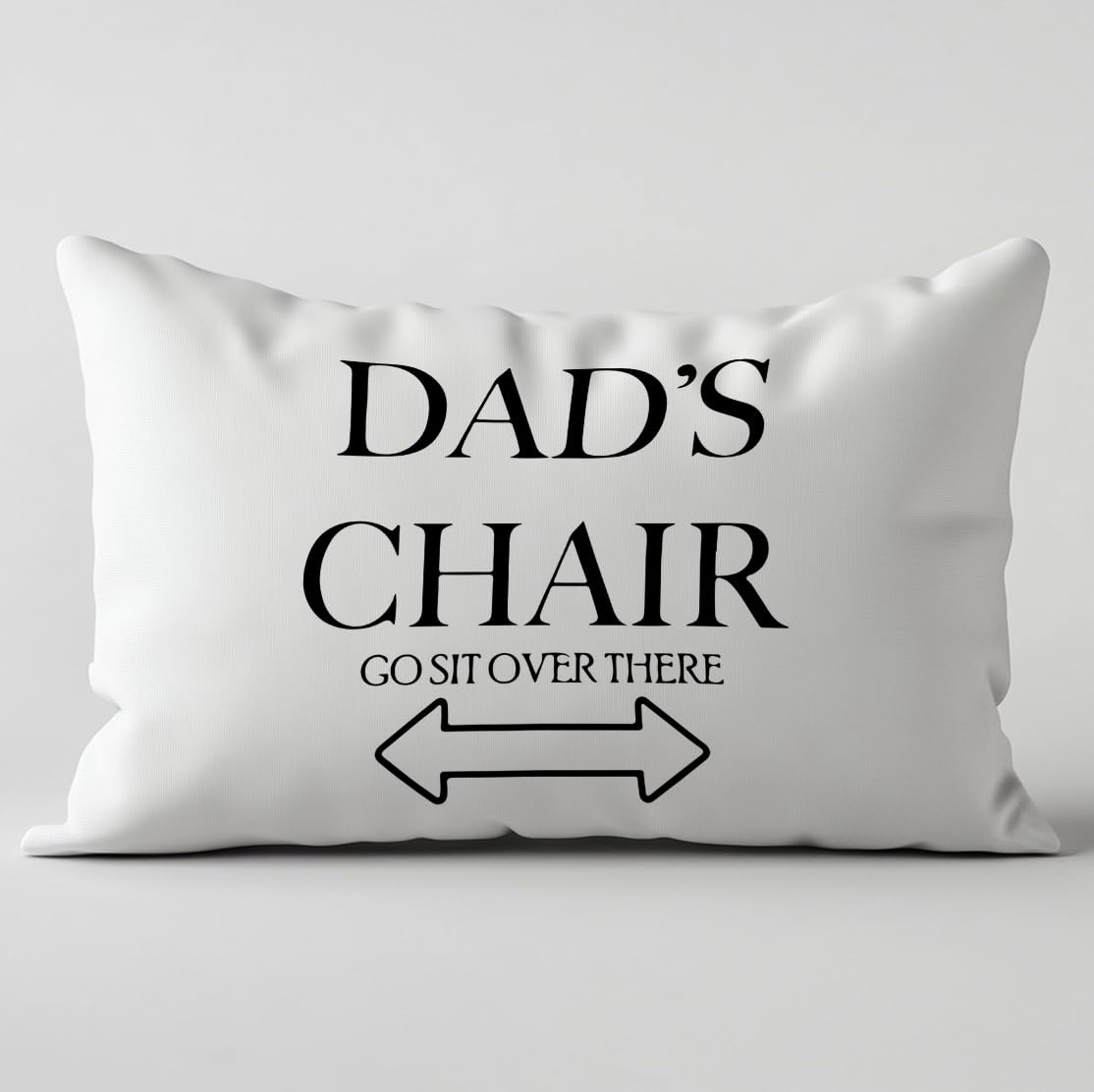 bitCNY Funny Dad Pillow Covers 12x20, Dad Daddy Gifts for Father's Day Birthday from Daughters Sons, Father Gifts Decorative Lumbar Pillow Covers for