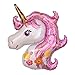 Produktbild ballonfritz® Einhorn Unicorn Ballon - XXL Rose Riesenballon 90x70x20cm als Geburtstagsgeschenk, Party-Deko oder Überraschung für die Freundin