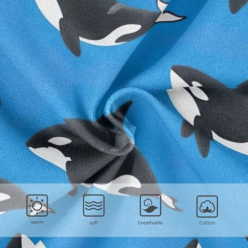 Black White Killer Whales Blue Toddlers Underwear Floral 2t Cotton Panties Little Girl Florals Undies Kids Briefs3