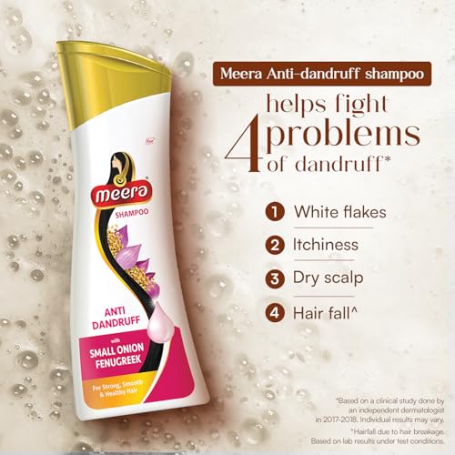 Image of Meera Anti-Dandruff Shampoo, With Small Onion and Fenugreek, 180 ml