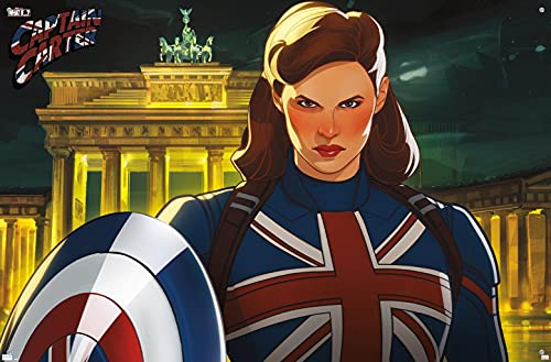 Póster Capitán Carter Marvel con alfileres para colgar sin estropear ni romper tu pared 4
