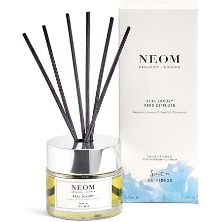 Amazon.com: NEOM Real Luxury Reed Diffuser, 3,38fl oz | Lavender ...