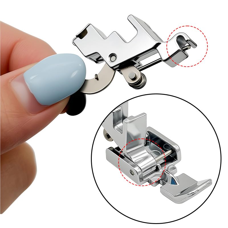 Adaptador para prensatelas de máquina de coser baja QQKTD 2 unidades miniatura 5