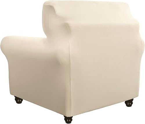 Miniatura 9 de SearchI - Funda de sofá elástica, 2 piezas, incluye funda para sillón y funda de cojín independiente, protector lavable para muebles de sala de